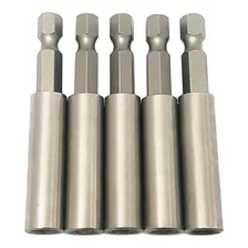 Punta Dado Magnético Atornillador 60mm Hex 5pcs - Eurotech