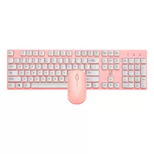 Conjunto De Teclado E Mouse Usb Sem Fio 2.4g À Prova D'água