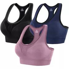 Heathyoga High Impact Sports Bras For Women Padded Sports Br
