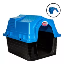 Casinha P/ Cachorro Pequeno Porte N2 Animais Domésticos Azul