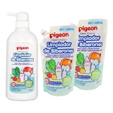 Limpiador De Biberon 700ml + 2 Recargas 650ml