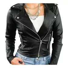 Campera Engomada Bengalina Elastizada Cruzada Mujer Vestir 