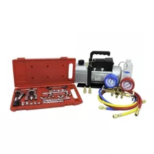 Kit Refrigeração Ferramenta,bomba Vácuo 5,manifold,flangeado