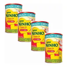 Kit C/4 Fórmula Infantil Nestlé Ninho Fases 1+ Em Lata 1.2kg