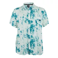 Camisa Manga Corta Clouds Blue White