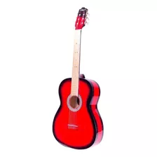 Guitarra Clásica La Purepecha Acústica Clásica Para Diestros Roja Sombra Brillante