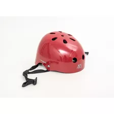 Capacete Ars Rookie Vermelho P/ Skate, Bike E Patins