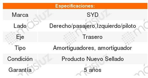 4 Amortiguadores Suspension Gas Trasero Outlander 07-13 Foto 4