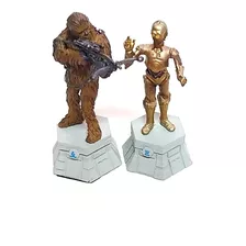 Chewbacca + C3po Planeta De Agostini Chumbo