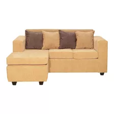 Sofa Secccional Intercambiable Essenza Phuket Tela Dorado