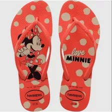 Sandália Havaianas Disney Stylish Minnie Mouse Vermelho 