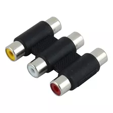 Conector Aleratec Hembra A Hembra 3 Rca