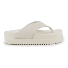 Chinelo Feminino De Dedo Flatform Sandália Papete Off White