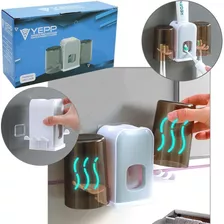 Porta Escova De Parede De Plastico Com 2 Copos + Dispenser