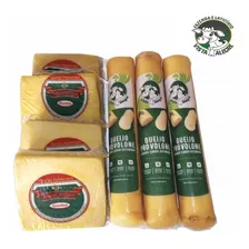 Kit Queijo Parmesão 2,6kg + Provolone Vista Alegre 1,5kg