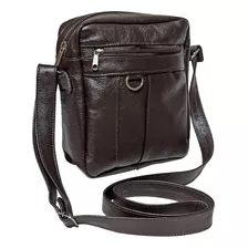 Shoulder Bag Masculina Couro Legitimo Bolsa Espaçosa