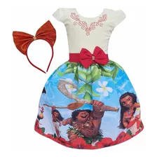 Vestido Moana Full + Tiara Brinde