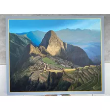 Machu Picchu Pintura Autor (acrílico Sobre Tela)