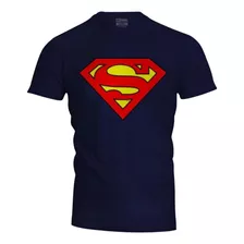 Camiseta Clube Comix Superman Logo 100% Algodão Blp