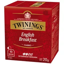 Te Twinings English Breakfast Caja X 10 Saquitos De 20gr