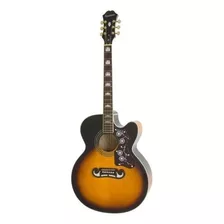 Violão Acústico EpiPhone Ej-200sce Para Destros Vintage Sunburst