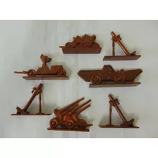 Lote 3 - C/7 Miniaturas Militares Antigas - Baquelite 