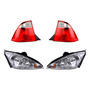 Kit 4 Faros + Calaveras Depo P/ Ford Focus 2009 A 2011