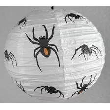 Luminária De Papel Halloween Aranha Un