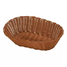 Cesta De Vime Organizador Oval 28cm Yazi P/ Pães Fruta