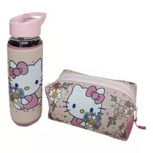 Cartuchera Y Botella Hello Kitty