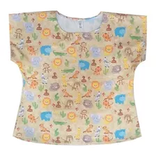 Blusa Safari Bege Festa Infantil