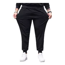 Pantalones Holgados Coreanos Casuales Negros De Talla Grande