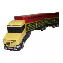 CAMINHÃO CARRETA DE BRINQUEDO BI TREM BAU GRANDE 65CM - Sul Atacado