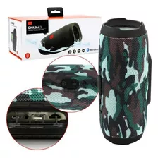 Alto-falante Portátil Bluetooth Charge 3 Som Potente E Limpo Cor Camuflado Voltagem 110v/220v