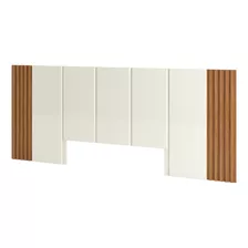 Cabeceira Madeira Cama Casal 270cm 100%mdf Tw184 Off/freijó