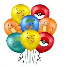 Kit 10 Balões Festa Pokemon Aniversário Pikachu Decoração