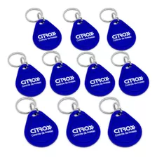 30 Chaveiro Tag Proximidade Rfid 125 Khz Citrox Ppa Cx-7402 Cor Azul