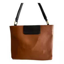 Bolsa Feminina Bicolor Design Liso Transversal Alça Ombro