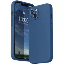 Capa Capinha Para iPhone 14 14 Pro Max Plus Silicone Premium Cor Azul-marinho