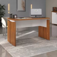 Mesa Para Escritório 1250 Tamburato Freijó/branco Je