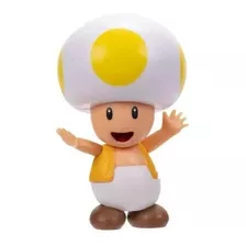 Super Mario Boneco 2.5 Polegadas Colecionável - Yellow Toad