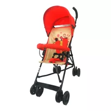 Carriola De Baston Trendy Kids Zoo Ligera Color Naranja