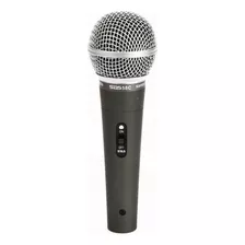 Microfone Santo Angelo Sas 58c Dinâmico Cardioide Cor Preto/prateado