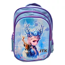 Mochila Escolar Infantil De Costas 3d Grande 3 Divisórias 