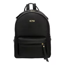 Mochila Feminina Escolar Reforçada Fashion Moderna Cor Preto