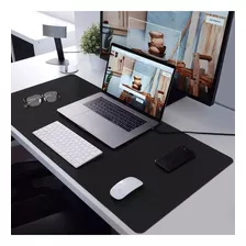 Mousepad 120x60cm Extra Grande Tapete De Mesa Courvin Slim Cor Preto