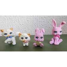 Polly Pocket Sparklin Pets Gatinhos E Coelhinhos Antigo