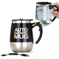 Taza De Café Licuadora Automática Recargable Usb Negra