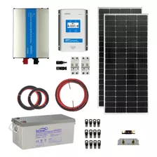 Kit Solar Motorhome 12/220v 1.6kwh X Día Mppt 30a 2x190w