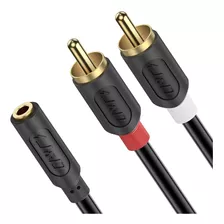 Cable J&d De 3,5 Mm A 2rca, Cable Rca, Chapado En Oro,...